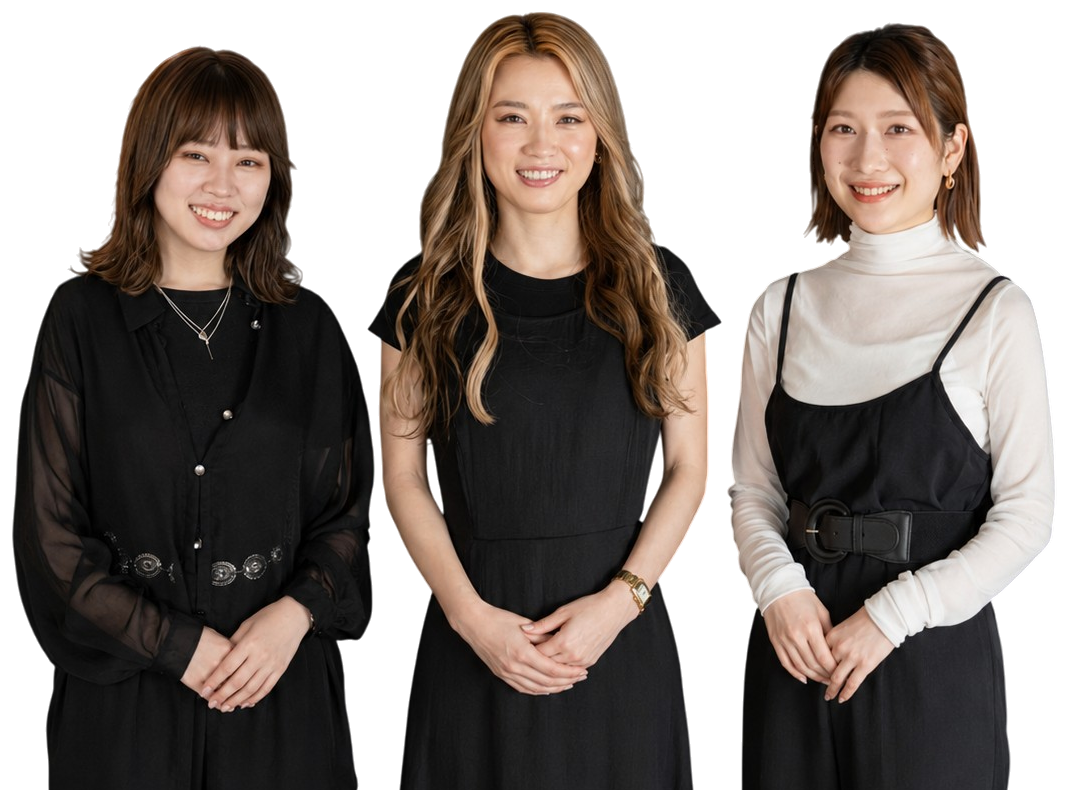 アイブロウサロン i. のスタッフ3名